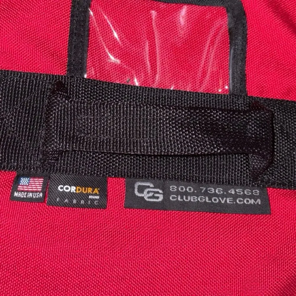 NEW Club Glove Cordura Fabric The Classics Mini Rolling Duffle III Red